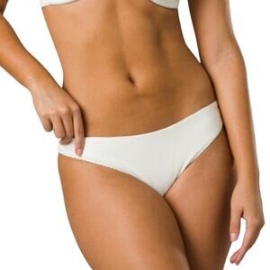 prAna Size Large Horchata Gemma Swim Bikini Bottom Ottoman Ribbed Swimwear Q5-1